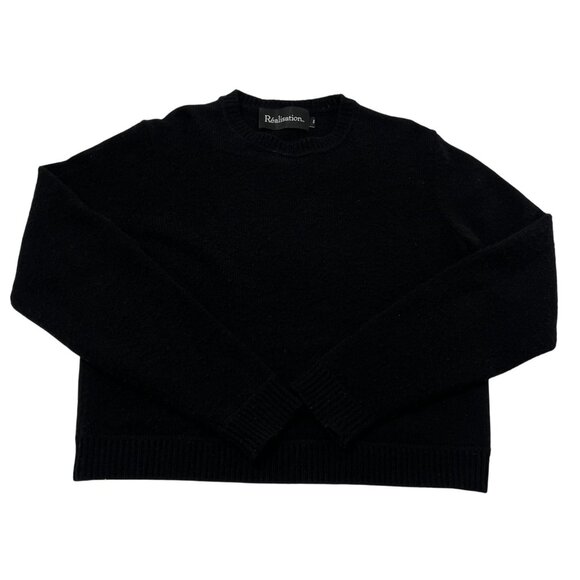 Realisation Par Crewneck Knit Sweater in Black - Picture 1 of 4